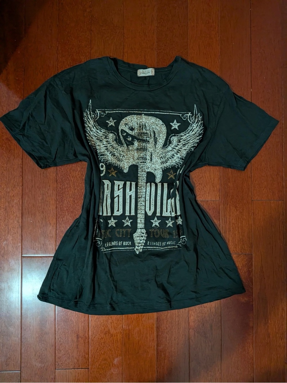 Nashville Music City 1984 Guitar Graphic T-Shirt M